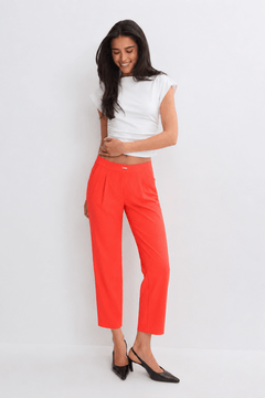 Hight Waist Pleated Trousers - Size: XS/S
