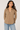 Tan Collared Shirt with Red Trim- Size: S