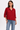Sequin Detail Blouse in Bright Red - Size: XXL