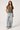 Linen Viscose Abstract Top in Khaki- Size: S/M