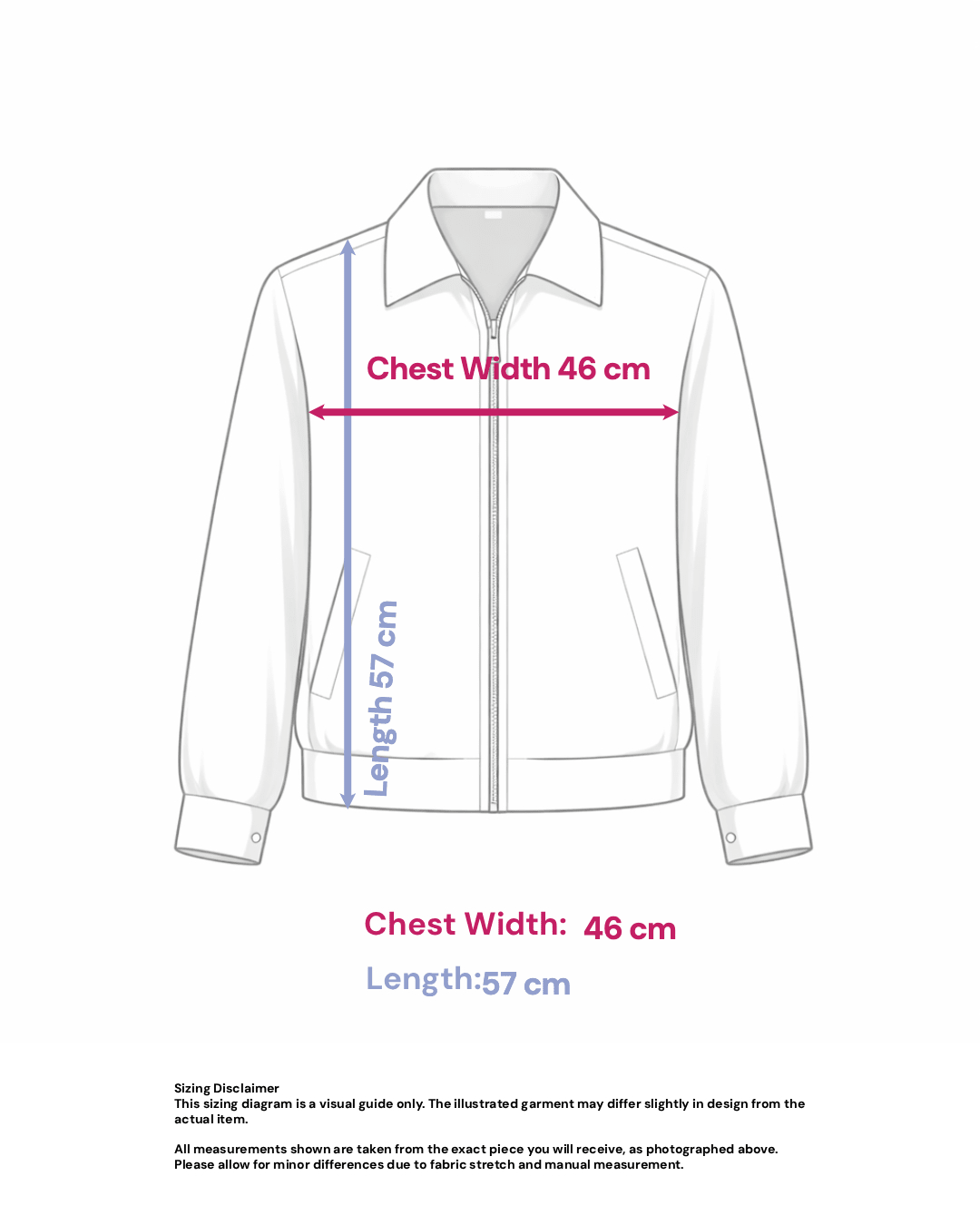 Burberry Vintage Harrington-Style Jacket - Size: S — measurements
