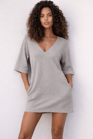 Cos Simple V-neck Mini dress- Size: S/M