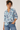 Cotton Shirt in Blue and White- Size: XXL