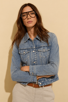 Diesel Denim Jacket with Distressed Detail- Size: M