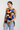 Geometric Color- Block Sleeveless Blouse - Size: S/M