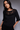 Lace Front Blouse in Black - Size: S