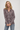 Cotton Plaid Shirt in Burgundy- Size: L