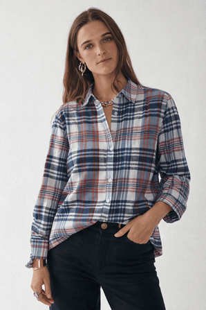 Vintage Cotton Check Shirt - Size: M