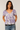 Cotton Ruffle Top in Lilac- Size: XS