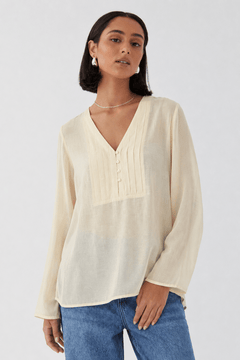 ♦︎ Silk Cotton Blouse - Size: M/L