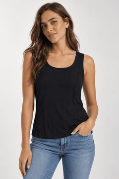 Jersy Scoop Neck Tank Top - Size: M/L