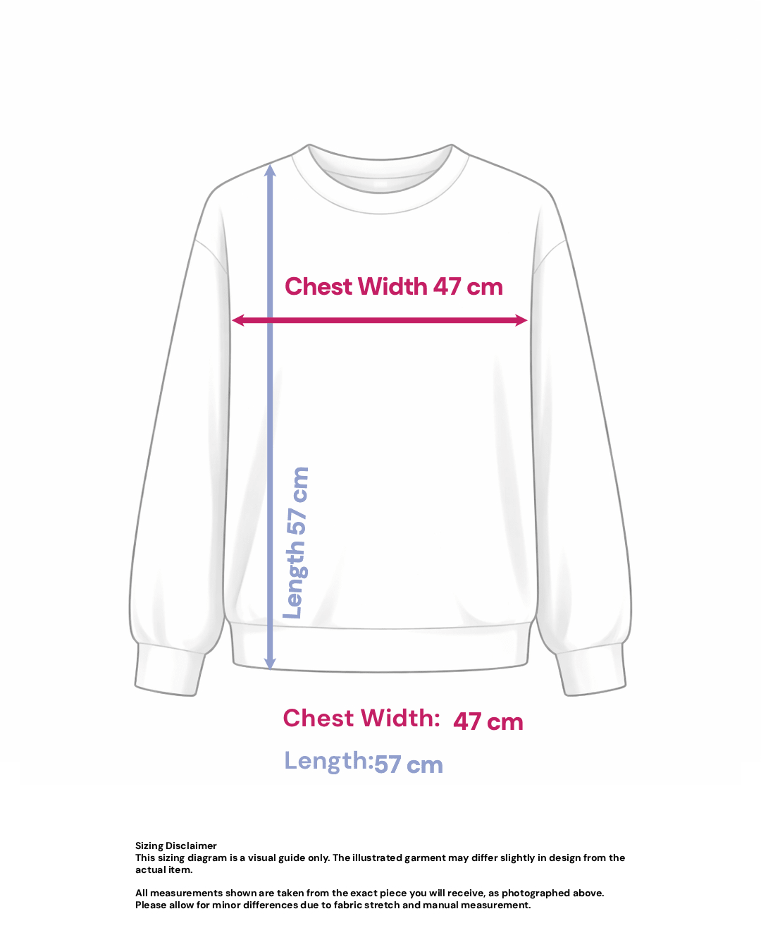 Cotton Sweater with Button Detail- Size: S/M — measurements