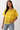 Bright Yellow Eyelet Blouse - Size: M