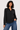 Classic Button-Up Blouse in Black- Size: S