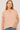 Light Peach V-Neck Blouse - Size: L