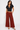 Patterned Crop Culotte in Burgundy- Size: M