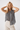 Sleeveless Blouse in Black and Grey- Size: M