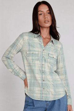 ♦︎ Plaid Cotton Shirt - Size: M/L