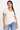 Overlap Hem Top in Cream- Size: XL