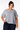 Peter Pan Collar Blouse in Cotton Linen- Size: XL