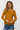 Ruffled Top in Mustard Yellow- Size: S