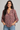Chalk Pink Patterned Blouse - Size: S