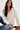 Sheer Chiffon Blouse in Off-white- Size: S