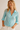 Aqua Blue Fitted Shirt - Size: M/L