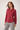 Cotton Shirt in Brick Red- Size: M