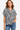 Monochrome Animal Print Blouse - Size: M/L