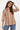 Retro Striped Blouse with 3/4 Sleeves- Size: M/L
