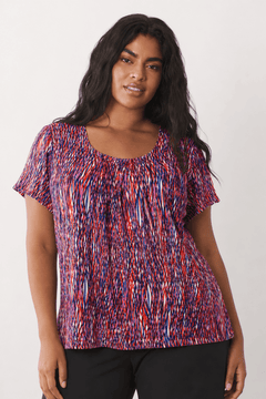 Soft Viscose Top in Bold Colors - Size: XL