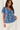 Swirl Pattern Blouse with Metallic Thread- Size: L