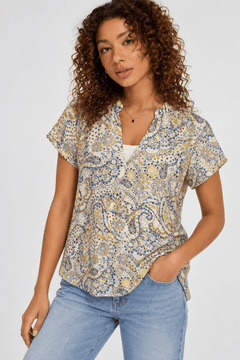 100% Mulberry Silk V-neck Blouse- Size: S/M