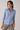 Blue Herringbone Button-up Shirt - Size: M
