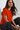 Keyhole Blouse in Rust Orange - Size: S/M