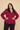 100% Viscose Blouse in Mulberry - Size: XL