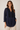 Contrast Panel Blouse in Classic Black- Size: XL