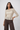 Lace Peplum Top in Cream- Size: S/M
