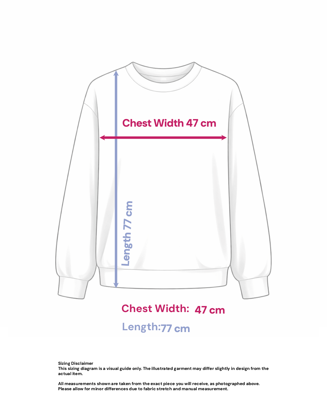 Long Jumper with Color Blocking - Size: S — measurements