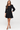 Viscose Midi Dress with Ruffled Shoulders- Size: S/M