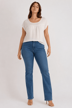 Viscose Top in Boxy Silhouette- Size: XXXL