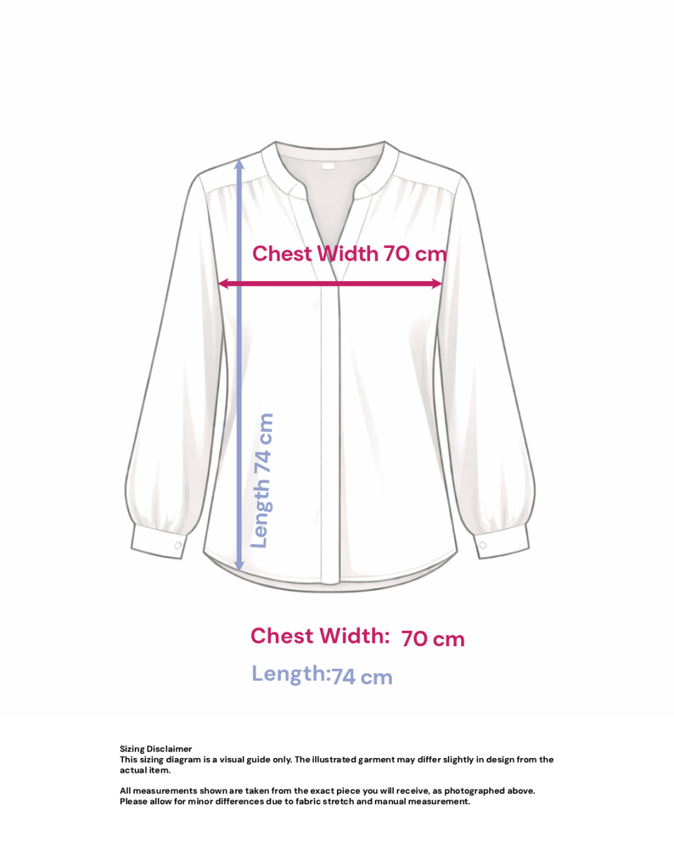 Viscose Top in Boxy Silhouette- Size: XXXL — measurements