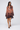 Warm Peach and Charcoal Tunic/Dress - Size: M/L