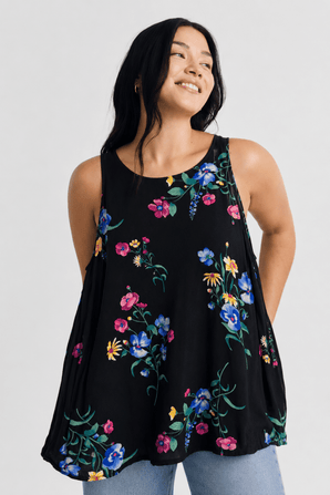 Swing Blouse in Vibrant Colors- Size: XXXL