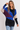 Long Shimmery Top with Batwing Sleeves - Size: S