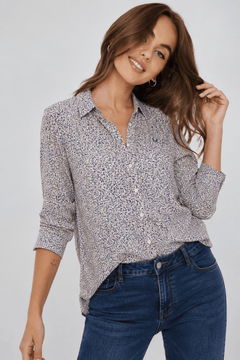100% Viscose Relaxed-Fit Shirt - Size: S/M