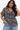 Animal Print Blouse in Sheer Fabric- Size: XXL/XXXL