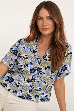 Botanical Vintage-inspired Shirt - Size: XXL