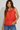 Coral Embroidered Blouse - Size: M
